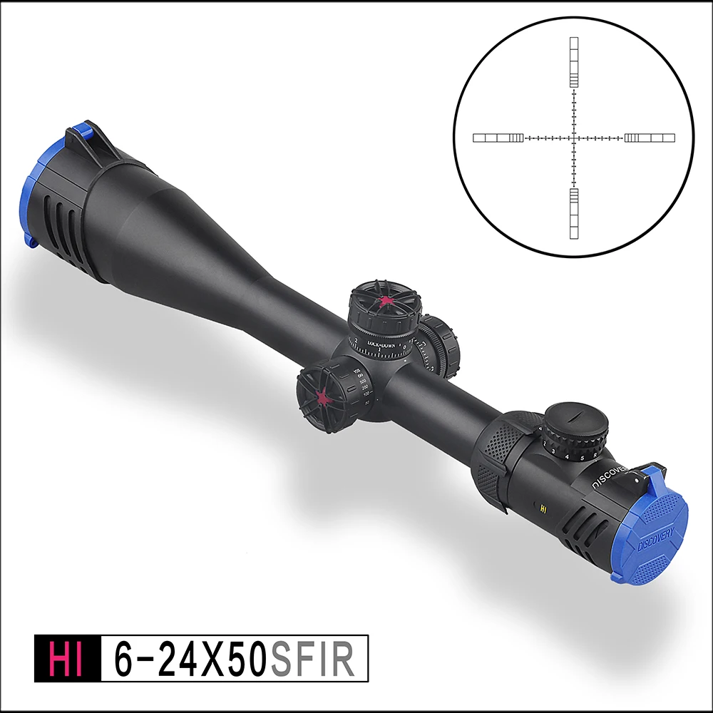 

DISCOVERY optical gun aiming HI6-24X50SFIR level waterproof pit impact red and green light riflescope