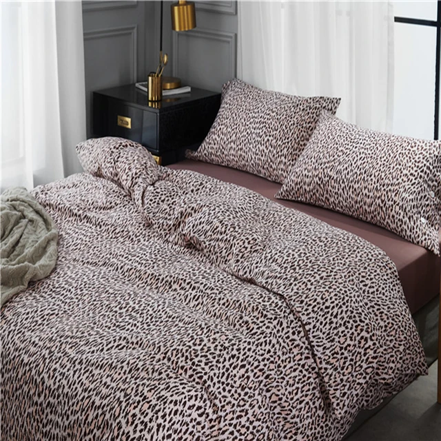 Special Price Leopard Pattern Reactive Printed Bedding Set 60S Egyptian Cotton Bed Sheet Duvet Cover Pillowcase Queen King Size Bedding Sets Special Price Leopard Pattern Reactive Printed Bedding Set 60S Egyptian Cotton Bed Sheet Duvet Cover Pillowcase Queen King Size Bedding Sets