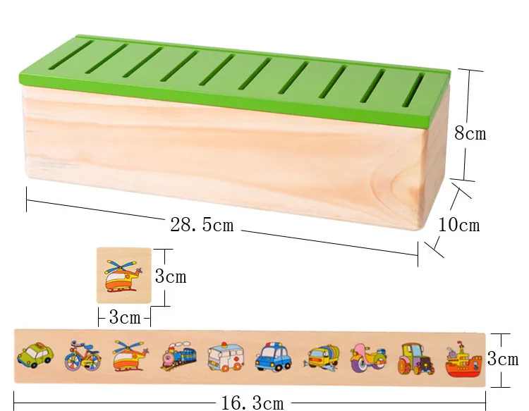 Монтессори обучающая деревянная игра распознавание игрушка для маленьких детей Раннее Обучение классификация коробка игрушки для детей математические игрушки подарок