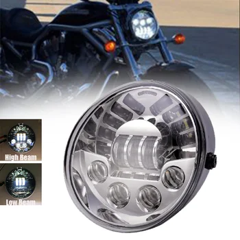 

For V-ROD Motorcycle LED HEADLIGHT Aluminum Black Headlight For V Rod VROD VRSCA Headlight VRSC .