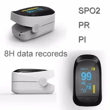 Абсолютно 8 часов записи данных и анализа функции 3 Параметры Spo2 PR PI пальцевой Пульсоксиметр кислорода в крови SpO2 монитор