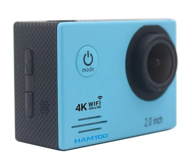 HAMTOD HF60 4K WiFi Экшн-камера 2,0 дюймов ЖК-дисплей для дайвинга Водонепроницаемая мини видеокамера Спортивная камера s GC1034 120 градусов камера - Цвет: blue