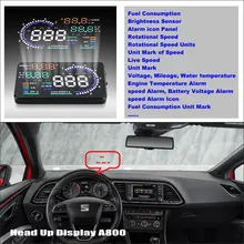 

Auto Head Up Display HUD For SEAT Leon 1P 5F MK2 MK3 2006-2016 Car Electronic Accessories Safe Driving Screen Plug And Play