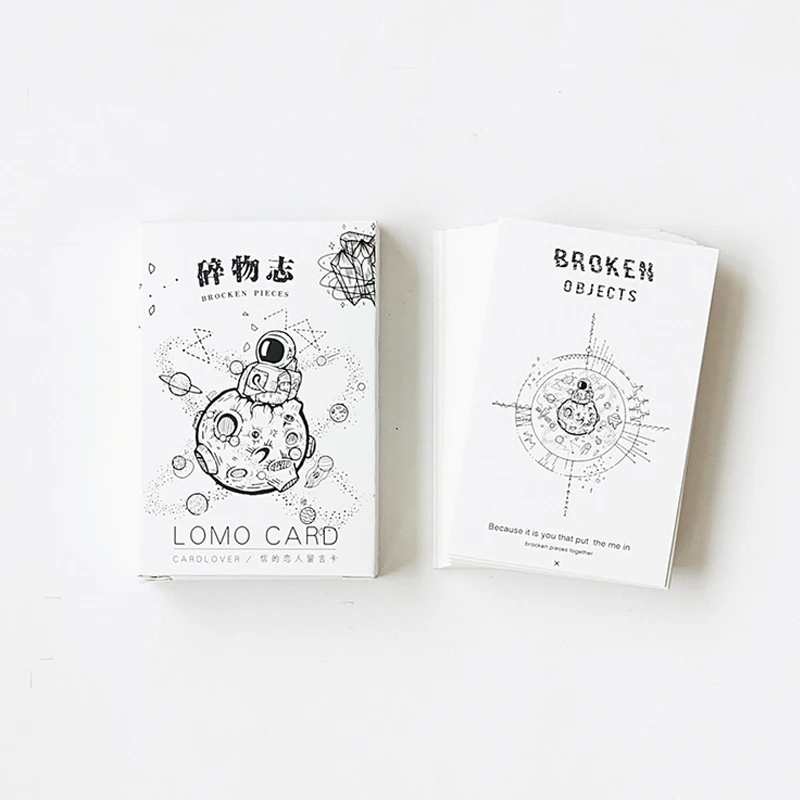 

28 Pcs/Box Black and white pattern Plant cactus card greeting card lomo memo card kids gift postcard kawaii stationery