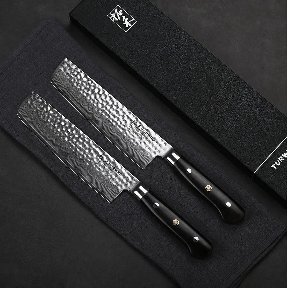 TURWHO 7 ''Высококачественный Нож для овощей Nakiri, кухонный нож из японской дамасской стали, нож для повара, нож для приготовления пищи