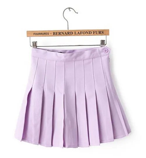 Buy Preppy Style High Waist Pleated Skirt Women Solid
