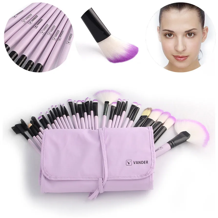 

Hot selling 1 Set/32 PCS Wood Makeup Brush Set Makeup Cosmetic Tools Beauty Brushes drop shipping 0921