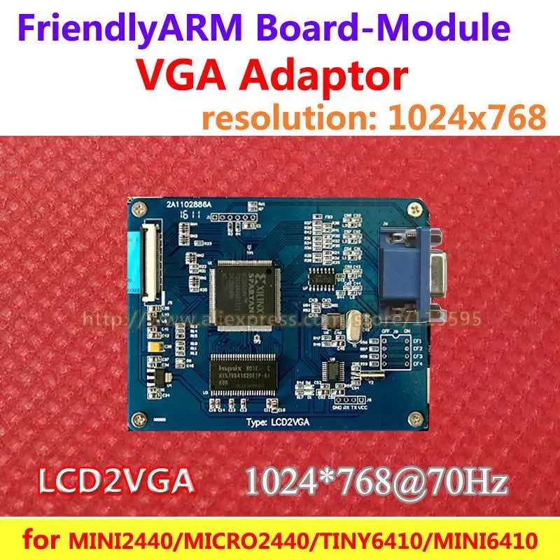 

FriendlyARM VGA LCD2VGA Adapter Conversion Module , for MINI2440 MICRO2440 TINY6410 MINI6410 Tiny210 MINI210