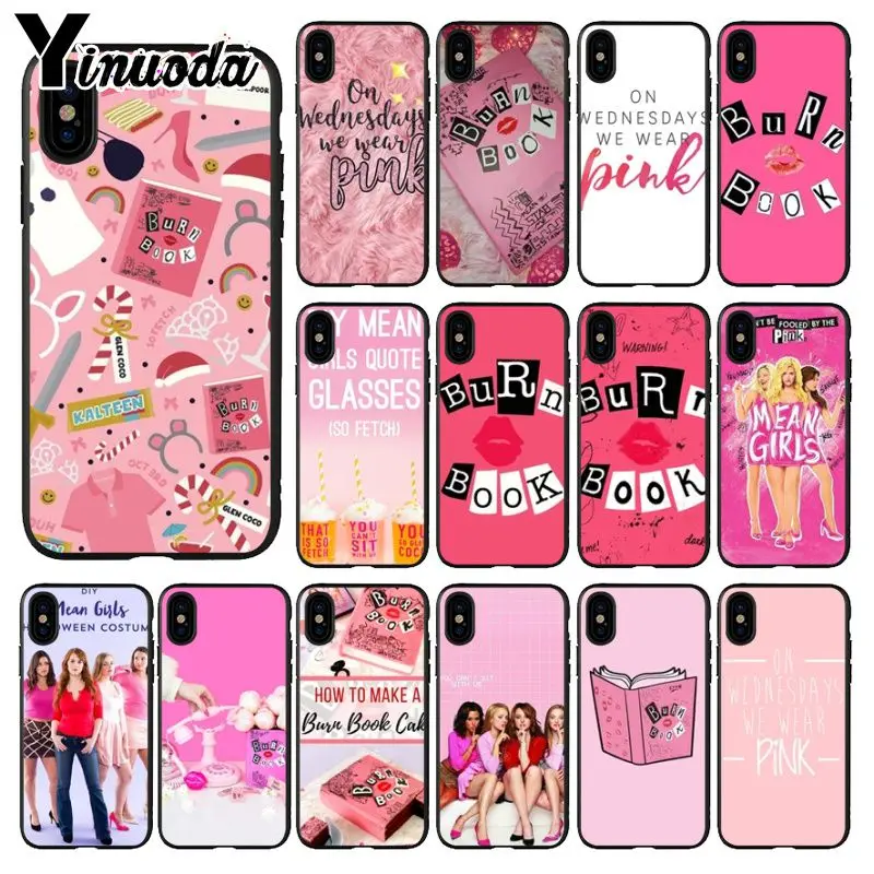 Yinuoda черный мягкий силиконовый чехол для Apple iPhone 8 7 6 6S Plus X XS MAX 5 5S SE