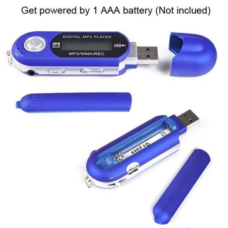 Портативная USB вспышка MP3-плеер ЖК-экран поддержка вспышки 32 Гб TF слот для карт цифровой MP3 музыкальный плеер fm-радио