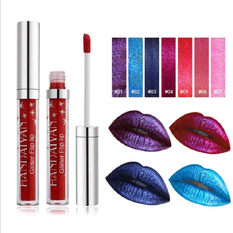 HANDAIYAN Liquid Lipstick pearlescent New Glitter Paint Shimmer