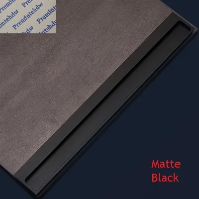Алюминиевый сплав утопленный флеш палец тяга ручка раздвижная дверь Мебель Шкаф золото серый матовый черный - Цвет: Matte Black