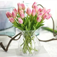 Искусственные цветы, 10 шт./партия, искусственная кожа, мини тюльпан, настоящий на ощупь, искусственные цветы, букет для дома, вечерние, свадебные украшения, цветы