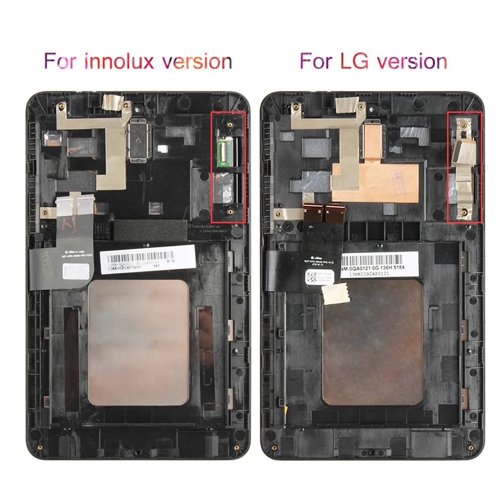 Дешево Для Asus MemoPad HD7 ME173 ME173X K00B ЖК дисплей Матрица кодирующий преобразователь сенсорного экрана в сборе с рамкой n070icn gb1 LD070WX4 SM01