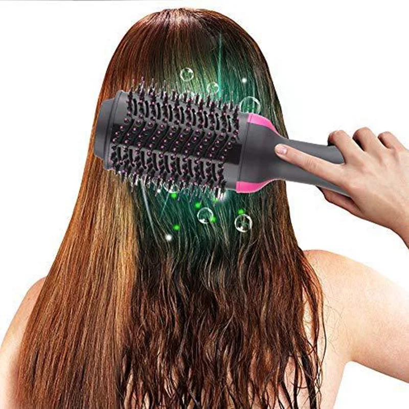 

4 in 1 Multifunctional Hair Dryer Volumizer Rotating Hot Hair Brush Curler Roller Rotate Styler Comb Styling Curling Iron