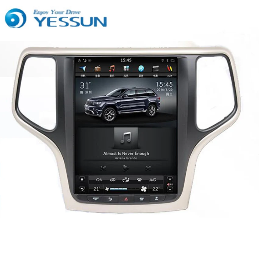 Yessun Android автомобильный навигатор gps для Jeep Grand Cherokee большой экран HD сенсорный экран Мультимедиа стерео плеер Аудио Видео Радио