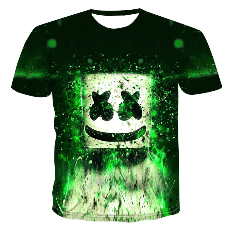 

Sound activated LED 3D printing T-shirt lighting up and down flashing equalizer EL T-shirt men's rock disco ball DJ men's shirt