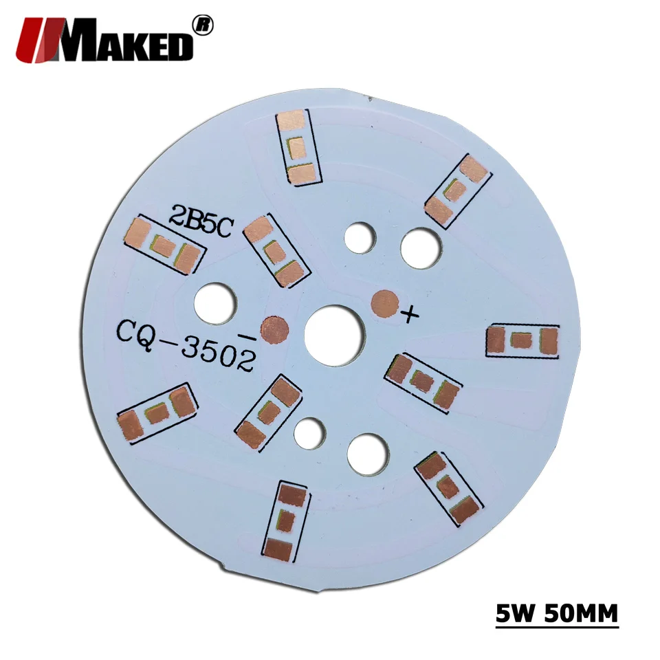 5-10 шт. светодиодный PCB без SMD570 Instal светодиодный Aluminun лампа пластина 2 Вт 3 Вт 5 Вт 7 Вт 9 Вт светильник Панель для Светодиодный blub вниз светильник DIY