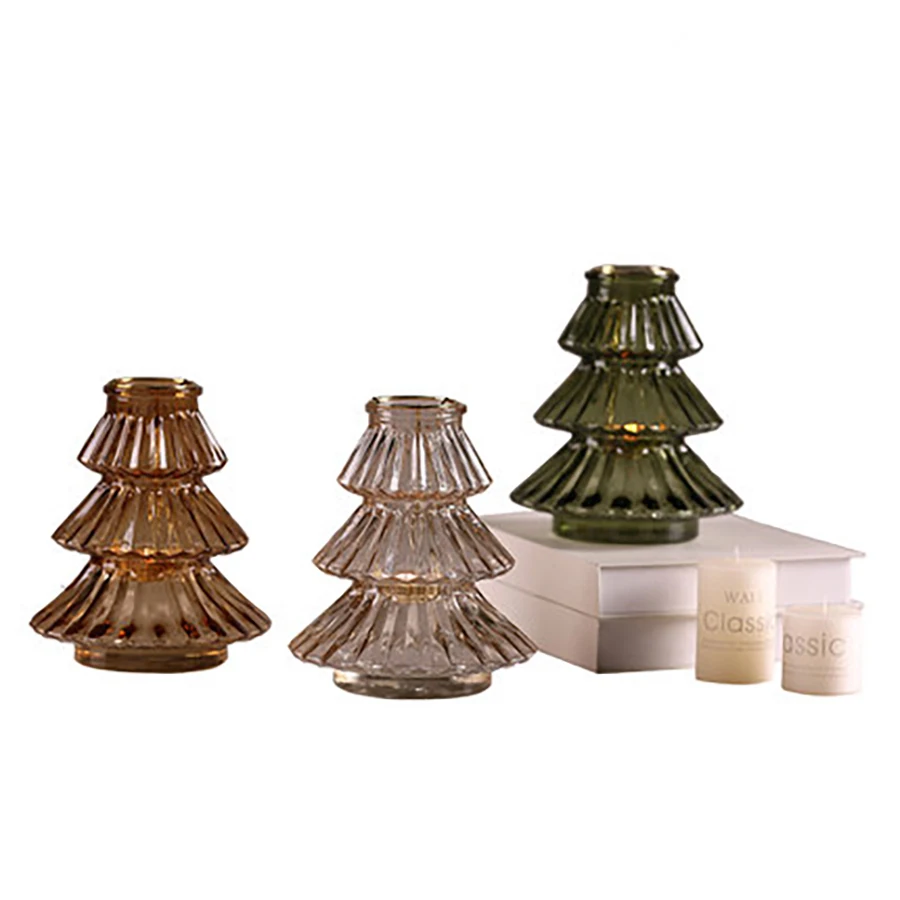 

Colorful Tealight Candle Holders Votive Christmas Glass Candle Holder Crystal Center Table Decoration Mumluk Glass Candlestick