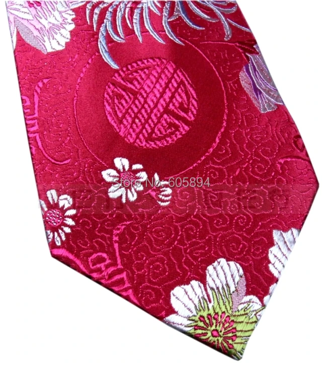 Жаккардовые календулы роскошный галстуки High End китайский стиль природный настоящее глазет мужчины мода стандартный галстуки подарки на