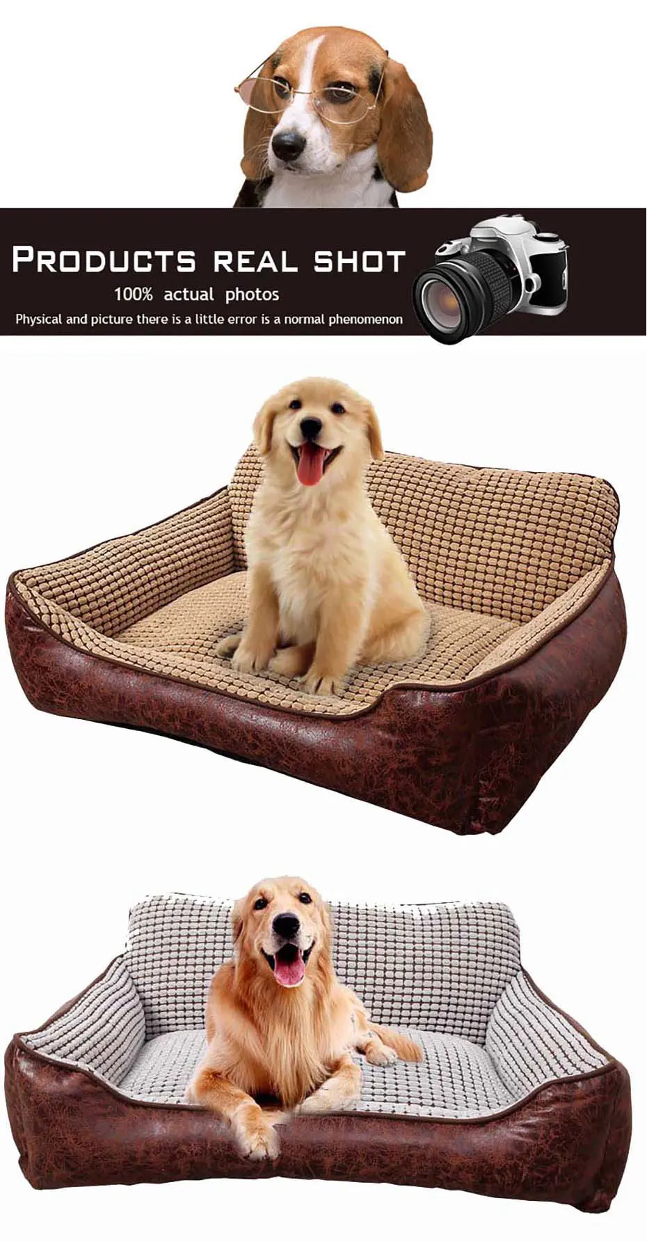 Golden Retriever Puppy Dog and Blanket Black Leather Keychain