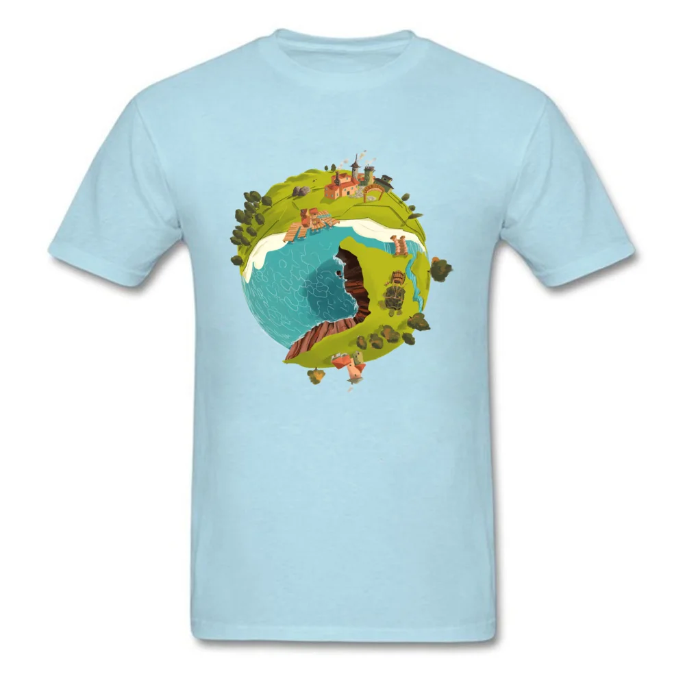 All Cotton Men's Short Sleeve Pocket Planet Top T-shirts Normal T Shirt Cheap Printed On O Neck T-shirts Wholesale Pocket Planet light