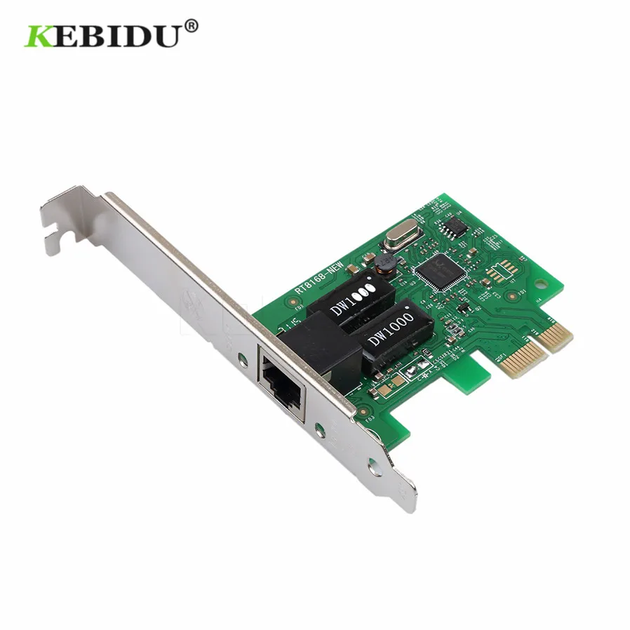 KEBIDU 1000 Мбит/с Gigabit Ethernet PCI Express PCI-E сетевая карта 10/100/1000 м RJ-45 RJ45 LAN адаптер конвертер сетевой контроллер