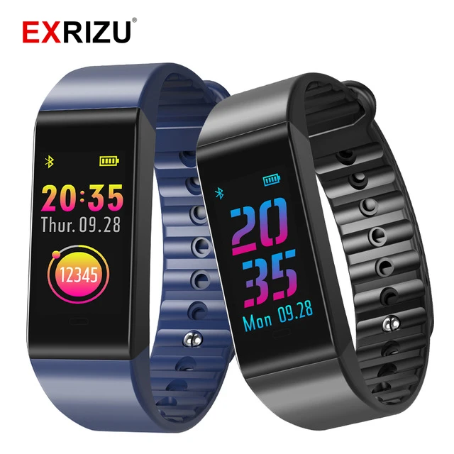 

EXRIZU W6S Smart Wristband Fitness Bracelet Dynamic Heart Rate Monitor Smart Band Color LCD Pedometer Alarm Clock Blood Pressure