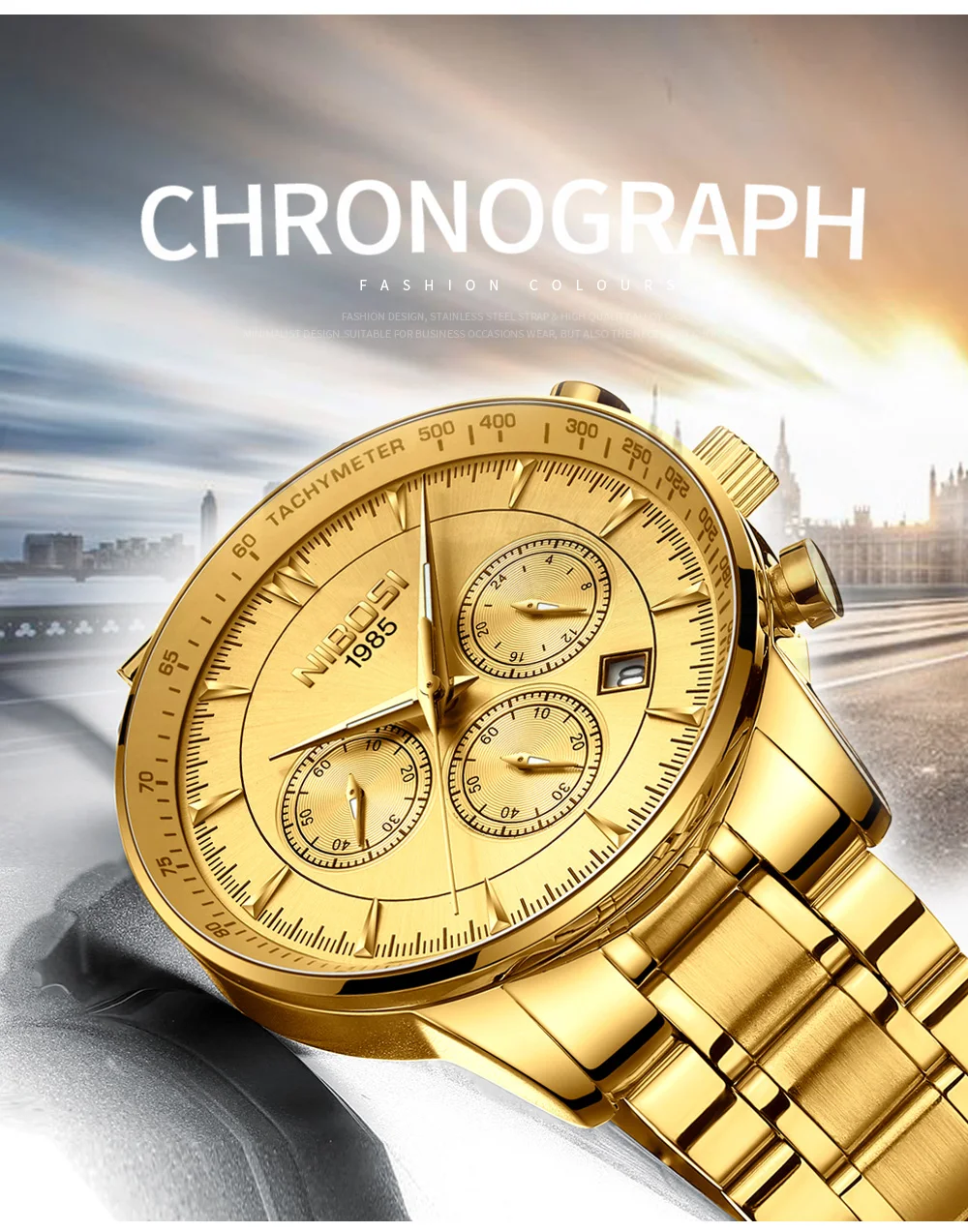 Relogio Masculino NIBOSI Quartz Watches Men Steel Band Men Watches 2018 Luxury Brand Waterproof Wrist Watches For Men Brand Saat (2)