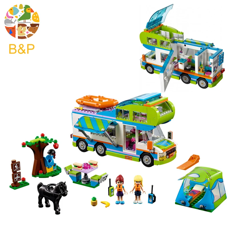 

lepin Legoing 41339 546pcs Friends Series The Mia's Camper Van Model Building Blocks Toys For Children Birthday Gift 01062