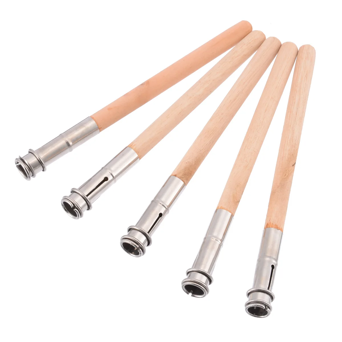 5pcs Pencil Extender Adjustable Wood Lengthener Holder Painting Drawing Tool for School Office Supply