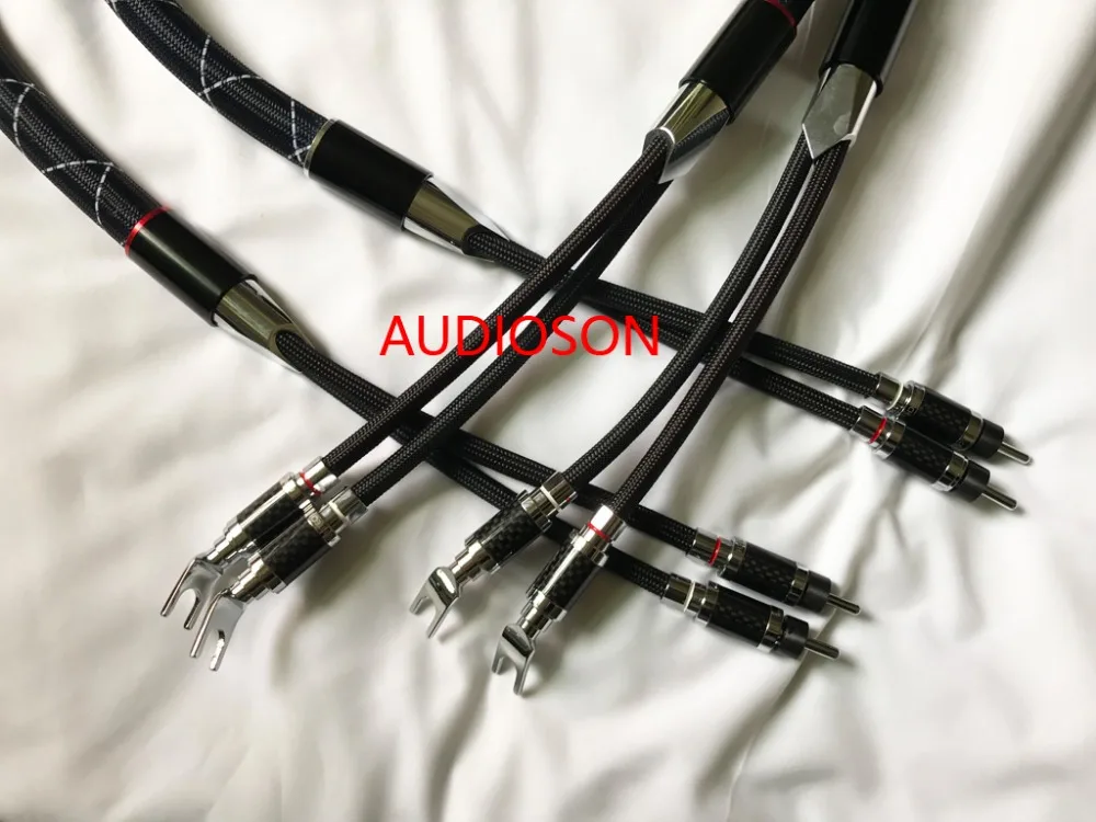 Аудиокабель Hi Fi кабель динамика NanoFlux из углеродного волокна|speaker cable|speaker audio cableaudio