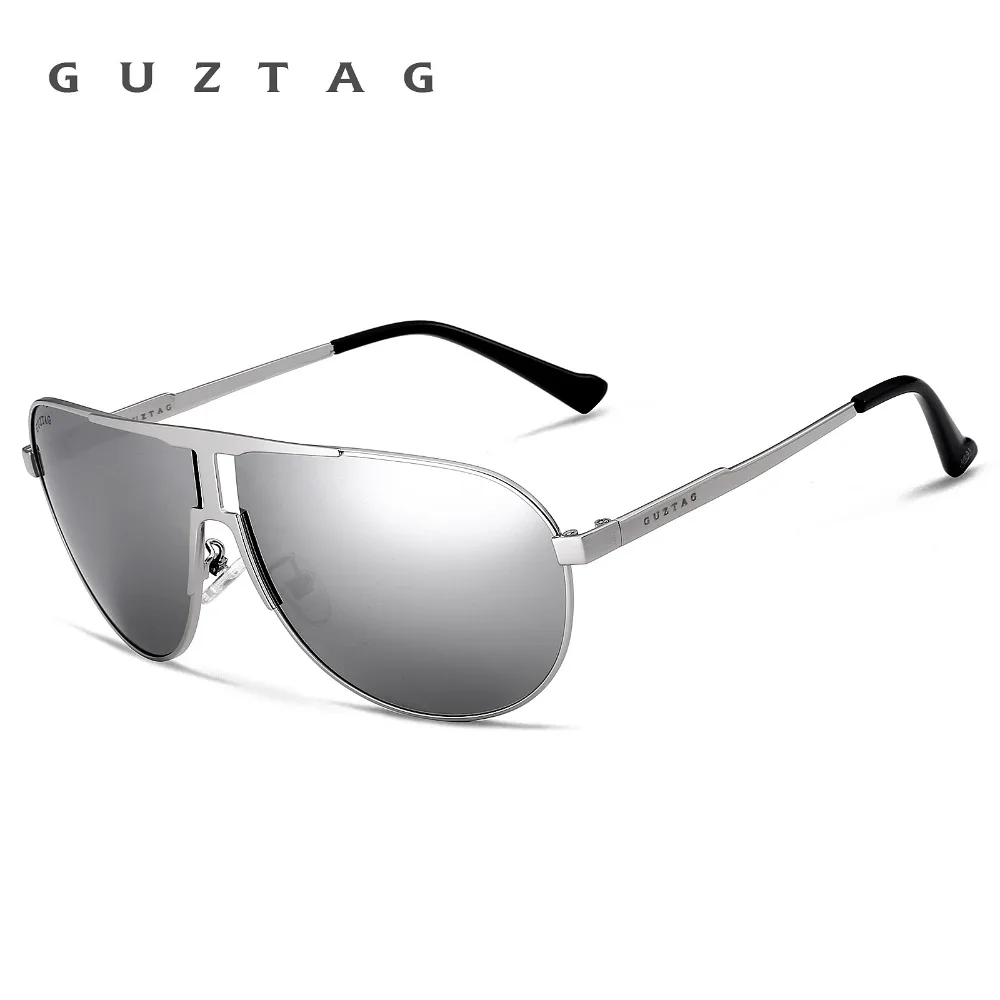 Koop GUZTAG Merk Fashion Klassieke Gepolariseerde Zonnebril mannen Designer HD Goggle Geïntegreerde Eyewear zonnebril UV400 Voor Mannen G8026