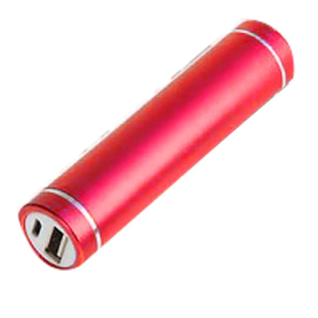 

General USB Portable Power Bank Single Section Aluminum Alloy Cylindrical Mobile Power Phone External Battery Emergency Charger