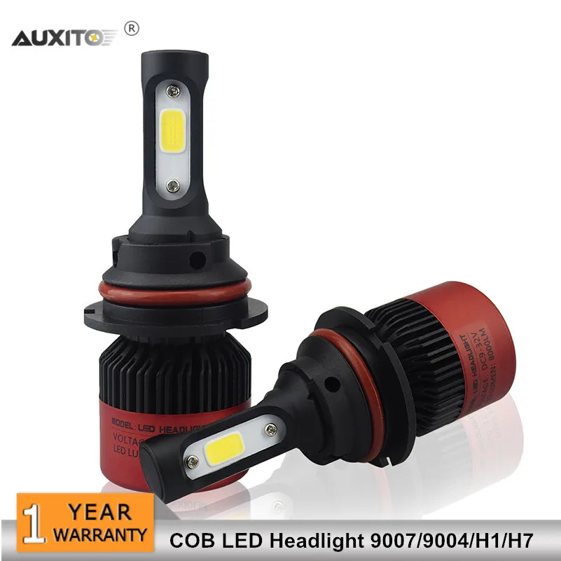AUXITO 9007 9004 H1 H7 Voiture LED Phares Ampoule Brouillard Lampe