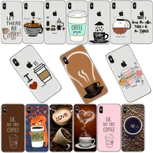 ОК, но сначала кофе чехол для телефона s для iphone 7 7Plus Мягкий силиконовый чехол для iphone X 6 6s 6plus 6s Plus 8 8plus задняя крышка
