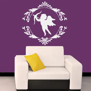 

Angel Wall Decals Cupid Art Branch Decal Vinyl Sticker Home Decor Bedroom