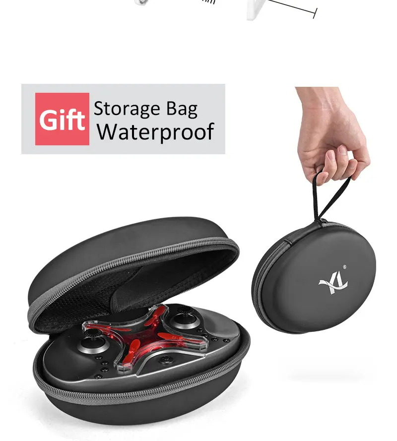 

New Intelligent Drone Stable Gimbal Performance Wifi FPV 720P/480P HD Camera 360 Roll with Storage Bag Quadcopter Child Gift