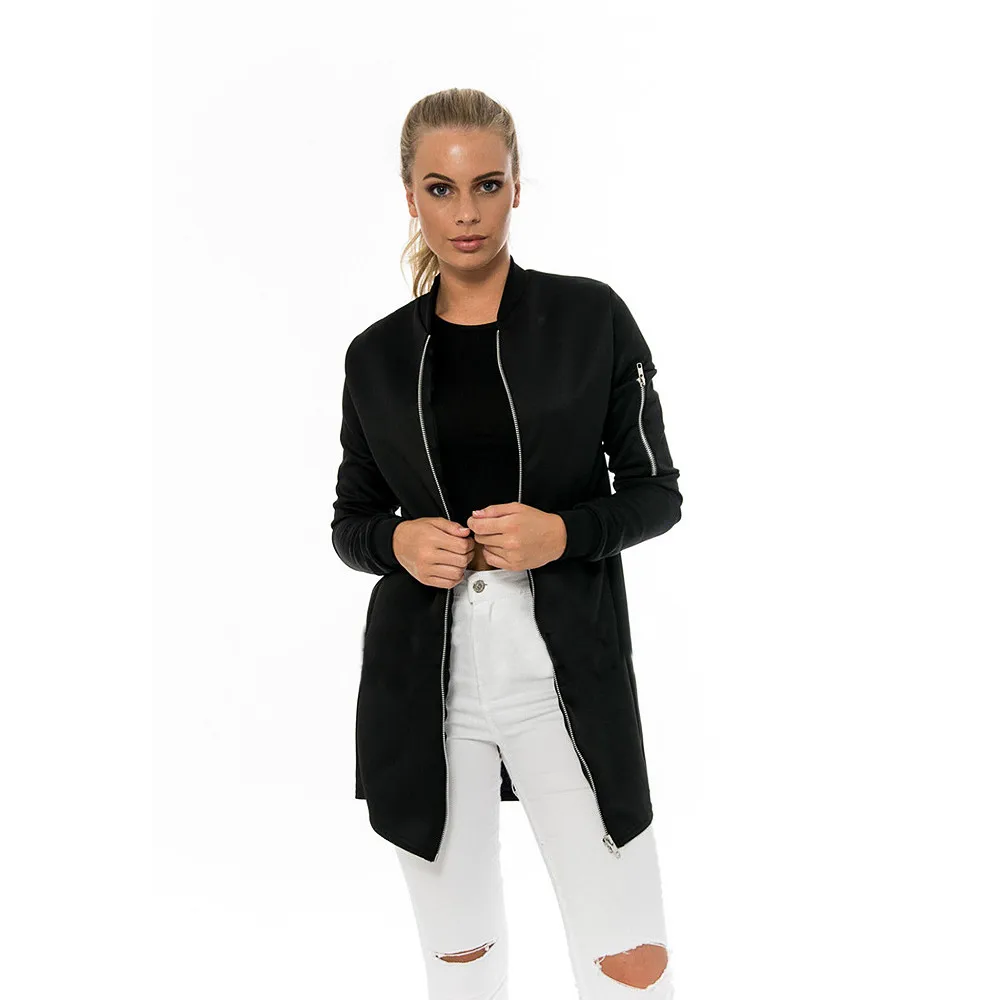 Women Basic Jackets Coats 2017 Cardigan Slim Long Knit