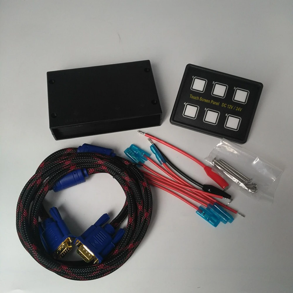 

6 Way Switch Capacitive Touching Screen Panel Control Waterproof for Car Boat NR-shipping