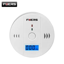 Fuers CO Sensor 85dB Carbon Monoxide Detectors LCD Photoelectric Independent Poisoning Warning Alarm CO Gas Sensor Detectors