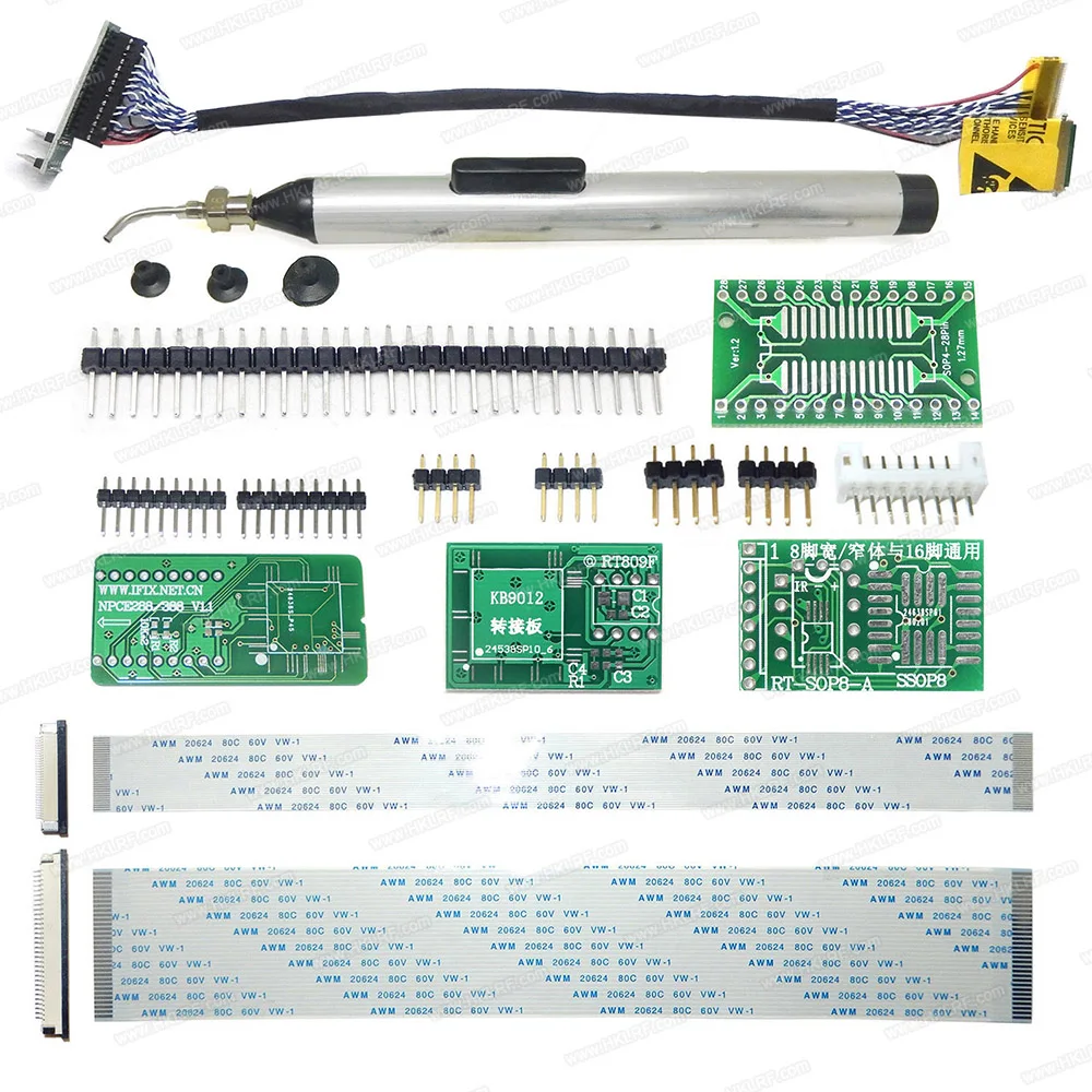 RT809H RT809F Универсальный USB программатор+ 31 tems с TSOP56 SOP44 PLCC44 1,8 V Адаптеры+ EDID Cble MMC-Nand Программист биос