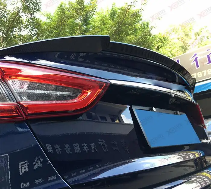 

For Maserati Quattroporte Sedan M156 4door CARBON FIBER Trunk Rear Spoiler Wing Cover Trim Sport Feel