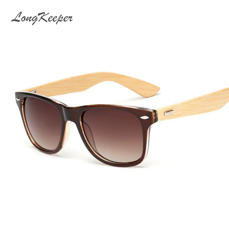 LongKeeper Bamboo Солнцезащитные очки для женщин Для мужчин деревянный Солнцезащитные очки для женщин Для женщин бренд Дизайн Оригинальный