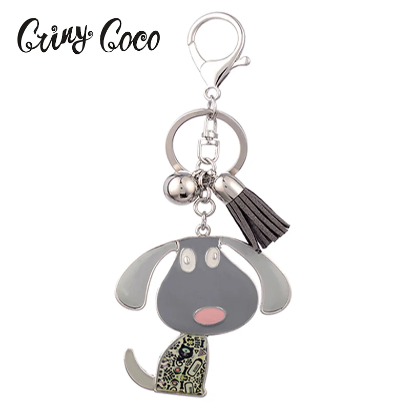 

Enamel Zinc Alloy Key Chains New Fashion Creative Model Dog Keychains Trendy Versatile Keyring for Women&Men Fashion Jewelry