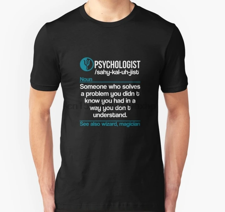 

Men Short sleeve tshirt Definition of Psychologist T Shirt Women t-shirt