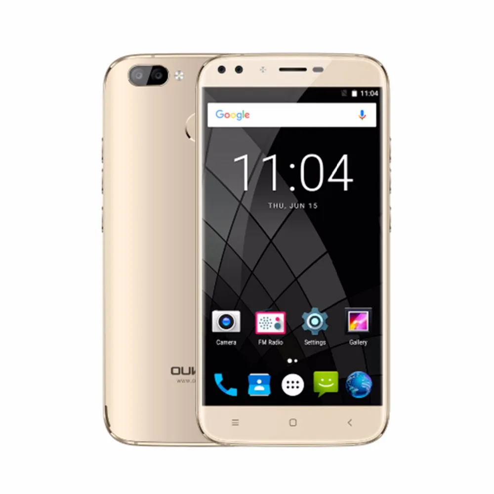 Оригинальный Oukitel U22 Смартфон Android 7,0 5,5 "четыре Камера 8.0MP + 5MP 16 GB Встроенная память 2700 mAh 4 ядра MTK6580 отпечатков пальцев телефона
