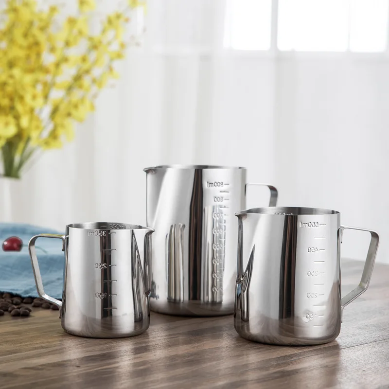 

350/600/900ML Coffee Pots Stainless Steel Milk frothing Jug Espresso Barista Craft Coffee Latte Milk Frothing Jug Pitcher