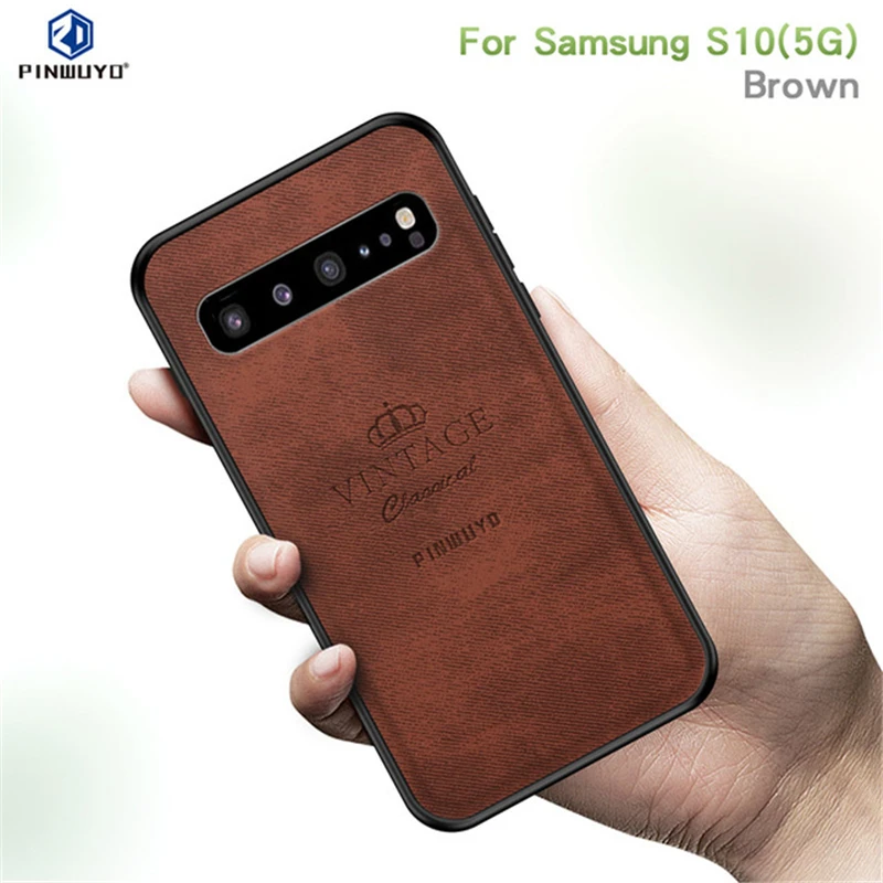 Чехол для телефона samsung Galaxy S10 5G винтажный плотный чехол из искусственной кожи 6 7