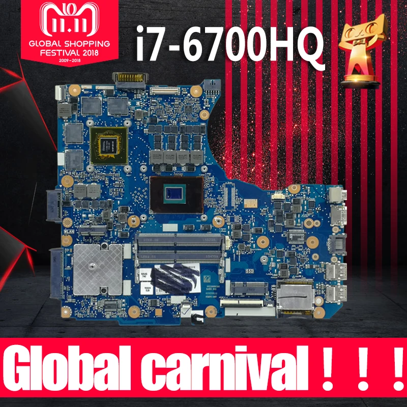 N551VW Motherboard I7 6700HQ 2G For ASUS N551V G551V FX551V G551VW
